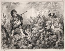 Actualités: LOuverture de la Chasse, 1840. Creator: Clémente Pruche (French, 1831-1870)