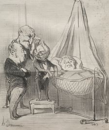 Actualities: Decidedly, she is very ill!..., 1851. Creator: Honoré Daumier (French, 1808-1879)