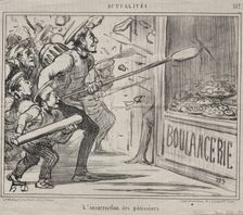 Actualities (No. 557): The Insurrection of the pastry-cooks, 1858. Creator: Honoré Daumier (French, 1808-1879)
