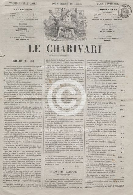 Actualities (No. 64): Difficulties in becoming svelte, 1869. Creator: Honoré Daumier (French, 1808-1879).