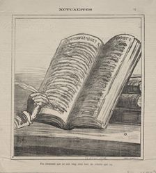 Actualities (No. 77): Do not be astonished that it is long and with many corrections, 1872. Creator: Honoré Daumier (French, 1808-1879)
