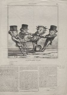 Actualities (No. 98): The quartering reinstated, 1869. Creator: Honoré Daumier (French, 1808-1879)