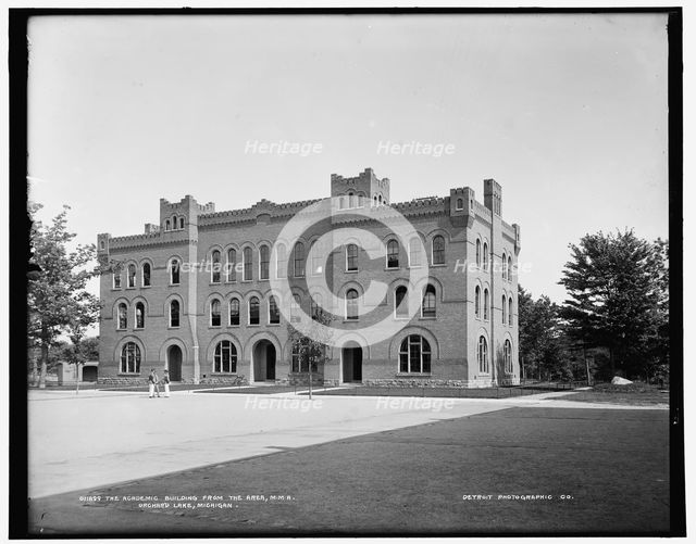 Academic building from the area, M.M.A., Orchard Lake, Michigan, between 1890 and 1901. Creator: Unknown.