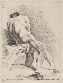 Academic Study, seen from the back, 1725-75. Creator: Carlo Innocenzo Carloni