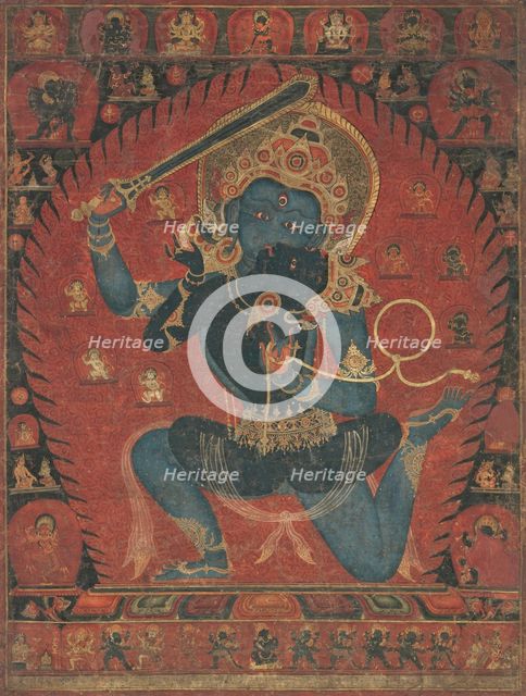 Acala with Consort Vishvavajri, 1525-50. Creator: Unknown.