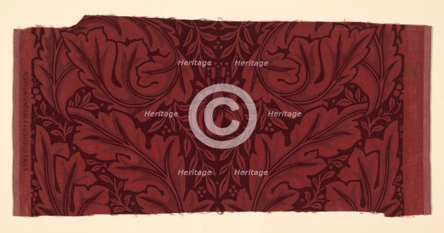 Acanthus (Formerly a Furnishing Textile) from the John J. Glessner House, Chicago, 1876. Creator: William Morris.