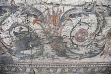 Acanthus frieze, mosaic pavement in the Great Palace of Constantinople, 4th-6th century. Creator: Unknown