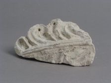 Acanthus Leaf Fragment, Coptic, 4th-7th century. Creator: Unknown