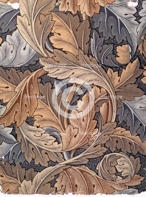 'Acanthus', wallpaper designed by William Morris, 1875. Creator: William Morris.
