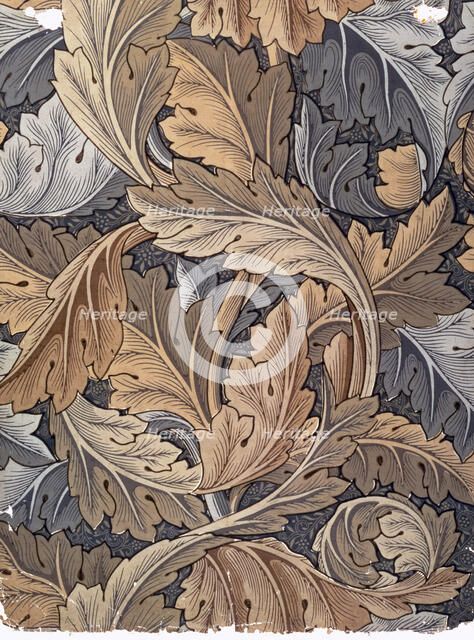 'Acanthus', wallpaper designed by William Morris, 1875. Artist: William Morris