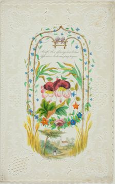 Accept this Offering (valentine), c. 1850. Creator: Joseph Addenbrooke