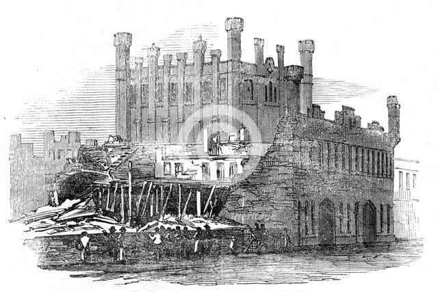 Accident at the Castle Mills, Sheffield, 1854. Creator: Unknown.