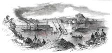 Accident to Her Majesty's Steamer "Cuckoo", at Jersey, 1850. Creator: Unknown