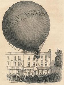 Accident to the Nassau Balloon in the London-Road, on Wednesday 1849. Creator: Unknown