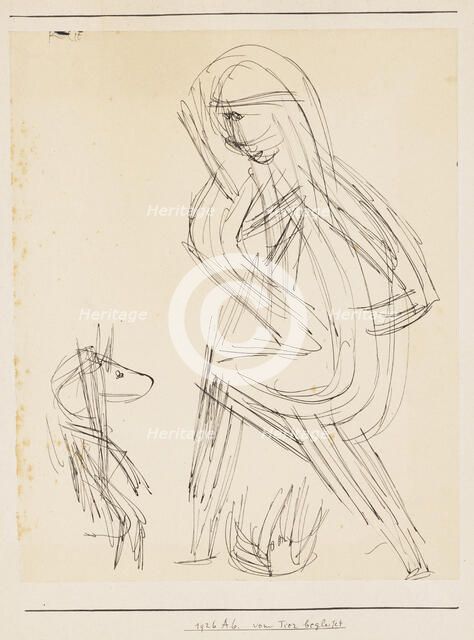 accompanied by the animal, 1926. Creator: Klee, Paul (1879-1940).