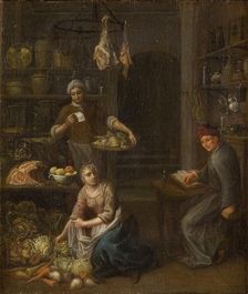 Accounting for the Purchases in the Kitchen, 1637-1702. Creator: Gerrit Lundens