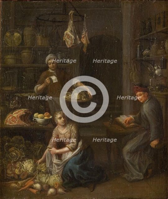 Accounting for the Purchases in the Kitchen, 1637-1702. Creator: Gerrit Lundens.