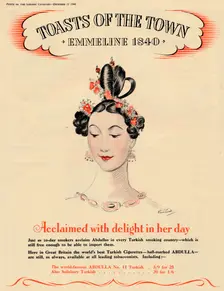 Acclaimed with delight in her day, Toasts of the Town - Emmeline 1840 1940