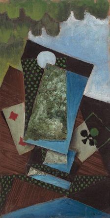 Ace of Clubs and Four of Diamonds, 1915. Creator: Juan Gris