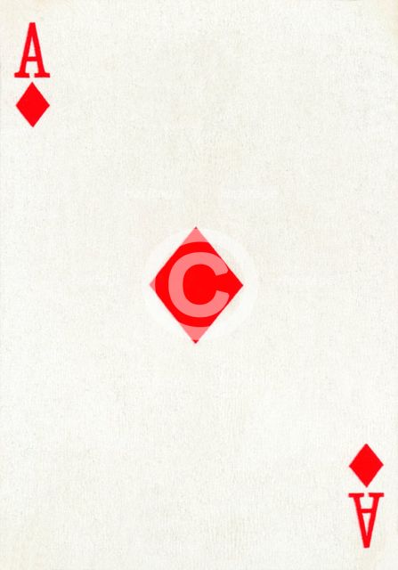 Ace of Diamonds from a deck of Goodall & Son Ltd. playing cards, c1940. Artist: Unknown.