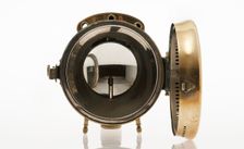 Acetylene gas headlamp from 1904 Daimler. Creator: Unknown