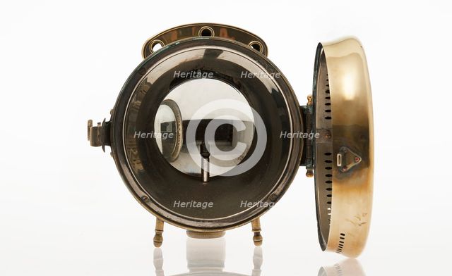 Acetylene gas headlamp from 1904 Daimler. Creator: Unknown.
