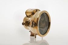 Acetylene gas headlamp from 1904 Daimler. Creator: Unknown
