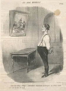 Achat d'un tableau horloge, 19th century. Creator: Honore Daumier