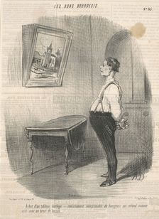 Achat d'un tableau horloge, 19th century. Creator: Honore Daumier