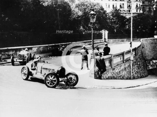 Achille Varzi and Tazio Nuvolari, Monaco Grand Prix, 1933. Artist: Unknown
