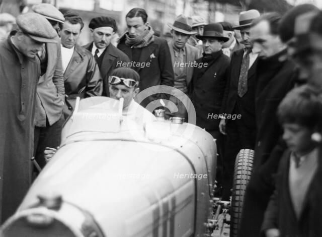 Achille Varzi in a Bugatti T51, winner of the Monaco Grand Prix, 1933. Artist: Unknown