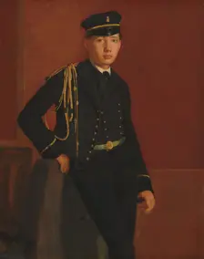 Achille De Gas in the Uniform of a Cadet, 1856/1857. Creator: Edgar Degas
