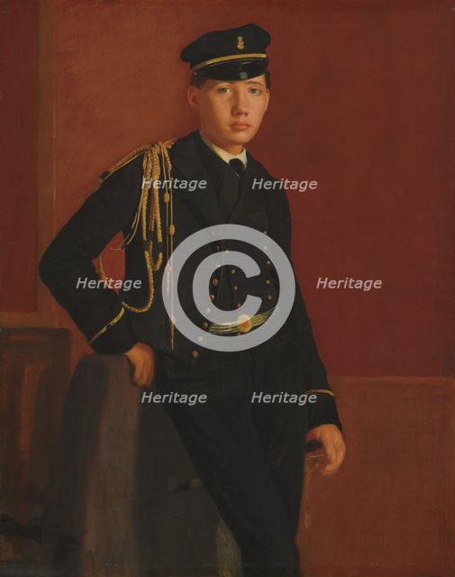 Achille De Gas in the Uniform of a Cadet, 1856/1857. Creator: Edgar Degas.