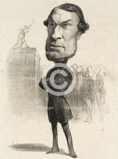 Achille Fould, 1849. Creator: Honore Daumier.