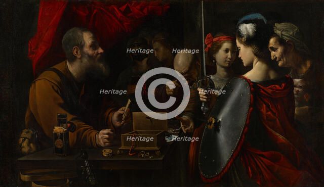 Achilles among the Daughters of Lycomedes, about 1625-1630. Creator: Pietro Paolini.