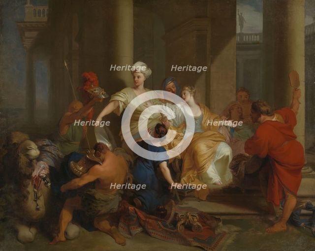 Achilles among the Daughters of Lycomedes; Achilles discovered among..., 1st half of 18th century. Creator: Unknown.