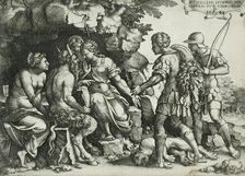 Achilles and Chiron (?), 1543. Creator: Georg Pencz