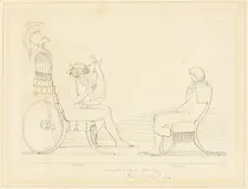Achilles and Patroclus, n.d. Creator: John Flaxman