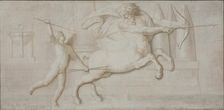 Achilles and the Centaur Cheiron, 1794-1798. Creator: Nicolai Abraham Abildgaard