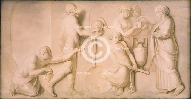 Achilles and the Daughters of Lycomedes, 1794-1798. Creator: Nicolai Abraham Abildgaard.