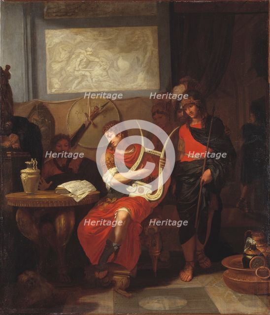 Achilles Playing the Lyre before Patrocles, between c.1675 and c.1680. Creator: Gerard de Lairesse.