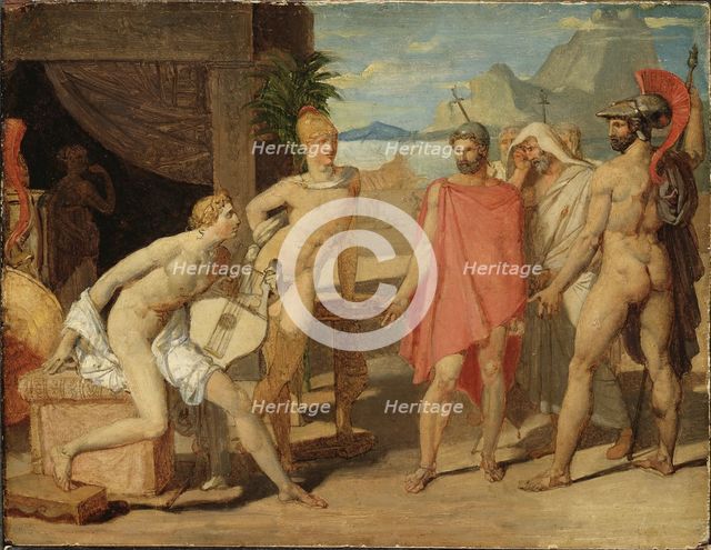 Achilles Receiving in his Tent the Envoys of Agamemnon, 1801. Creator: Jean-Auguste-Dominique Ingres.