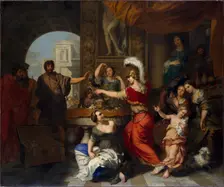 Achilles recognized by Ulysses at the Court of Lycomedes, late 17th-early 18th century. Creator: Gerard de Lairesse