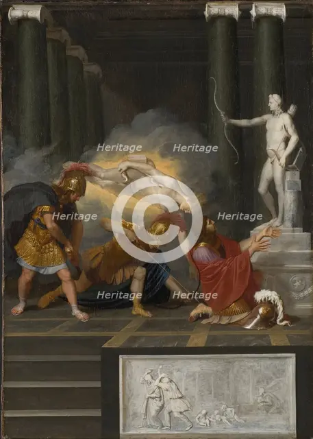 Achilles wounded in the Heel, 17th century. Creator: Bertholet Flemal.