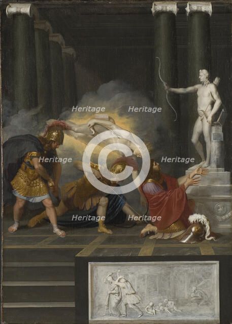 Achilles wounded in the Heel, 17th century. Creator: Bertholet Flemal.