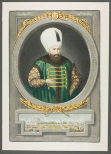 Achmet Kahn I, from Portraits of the Emperors of Turkey, 1815. Creator: John Young