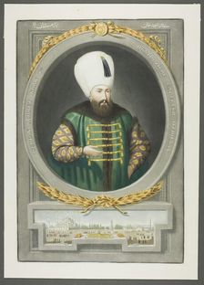Achmet Kahn I, from Portraits of the Emperors of Turkey, 1815. Creator: John Young