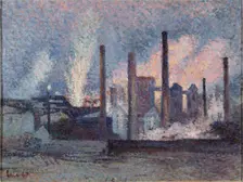 Aciérie à Charleroi (Steelworks in Charleroi), 1897. Creator: Luce, Maximilien (1858-1941)