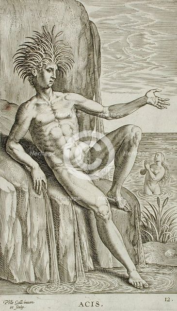 Acis, 1586. Creator: Philip Galle.