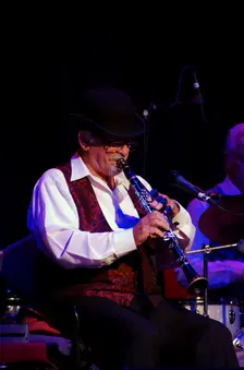 Acker Bilk, Dorking Halls, Dorking, Surrey, 2012. Artist: Brian O'Connor